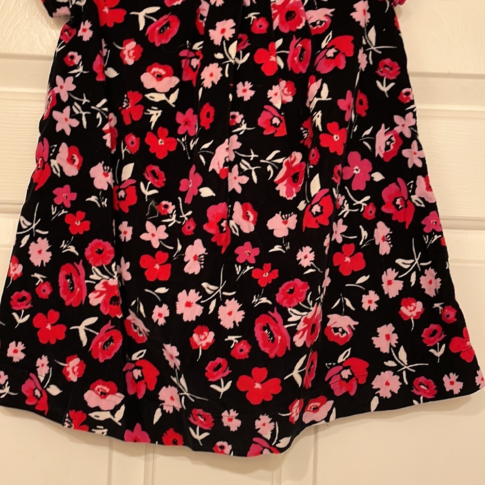 Gap Baby(3yrs) Black and Pink Poppy Corduroy Short Sleeve Dress - Size 3T - Picture 5 of 12